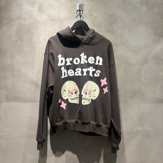 Broken Planet Brown Hoodie Relaxed Sweatshirt Hooded 骷髏 中古