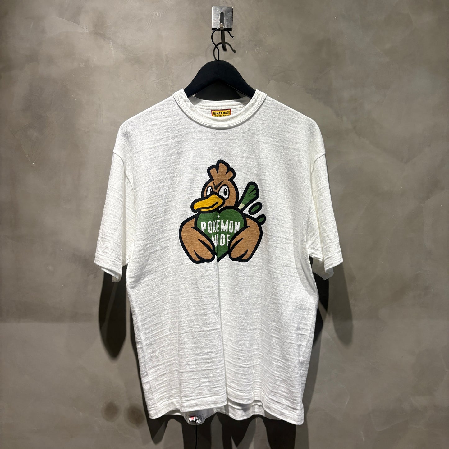 HUMAN MADE x Pokémon聯名系列 寶可夢 大蔥鴨 白色 全新