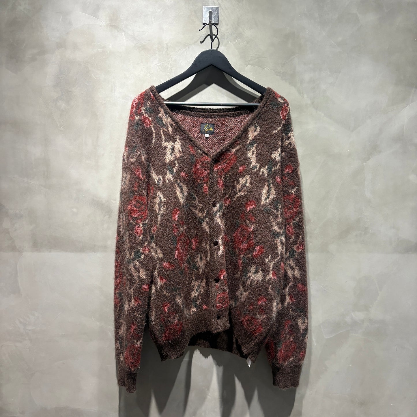 Needles Mohair Cardigan 花紋 針織 中古