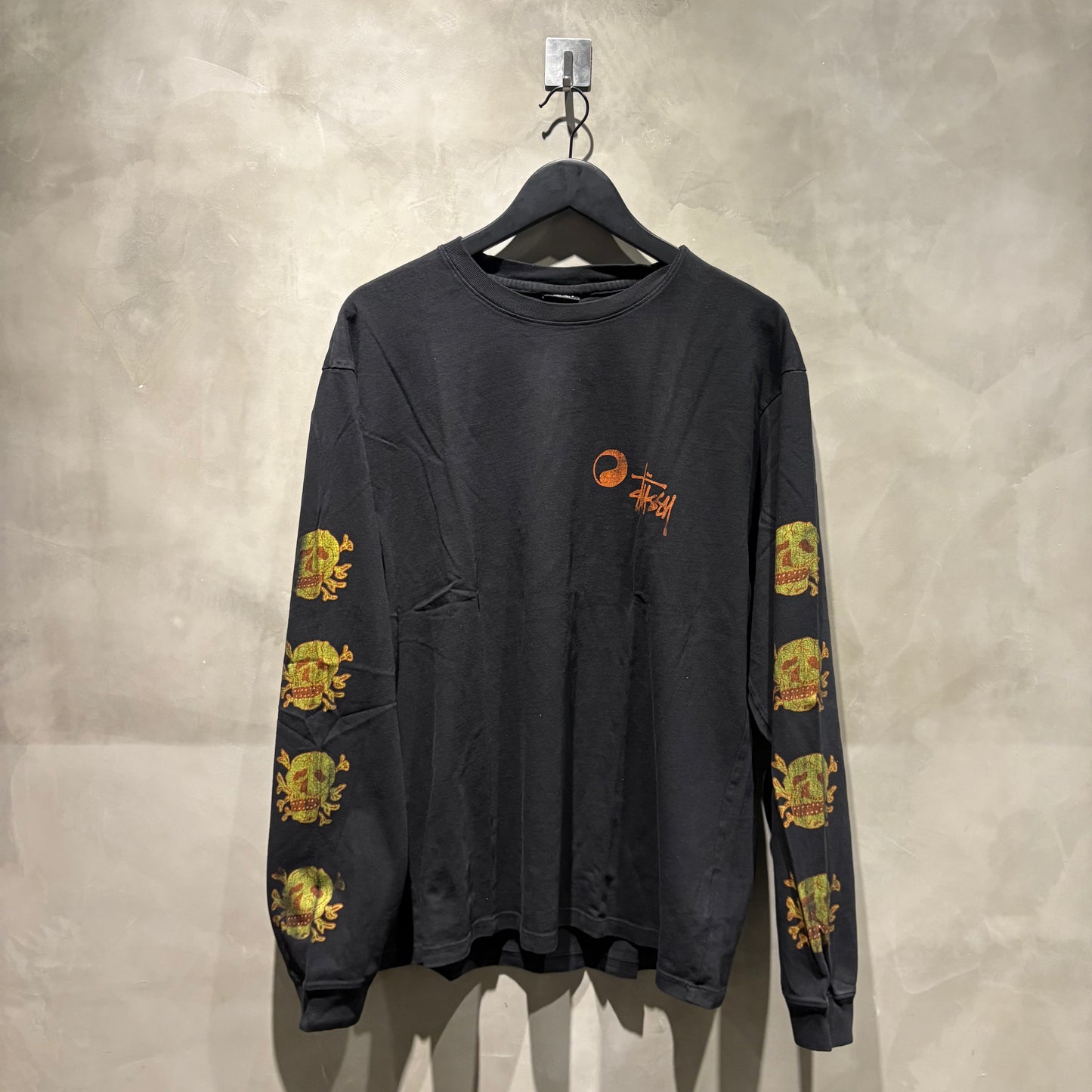 Stussy x Our Legacy Skull Pig. Dyed LS Tee 全新 現貨