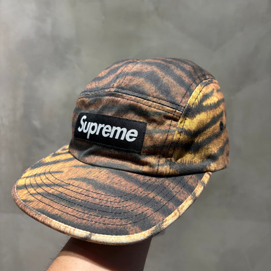 Supreme Washed Chino Twill Camp Cap 虎紋 五分割帽 全新