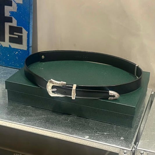 Toga Too 西部雕花皮帶 真皮