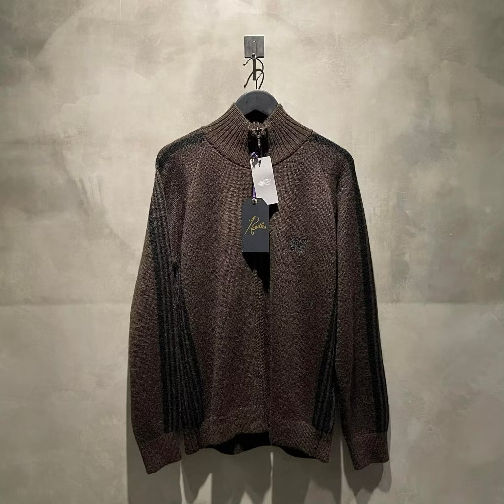 Needles x Beams Mohair Track Jacket 棕 蝴蝶馬海毛 針織外套
