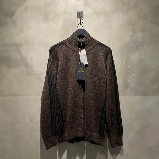 Needles x Beams Mohair Track Jacket 棕 蝴蝶馬海毛 針織外套