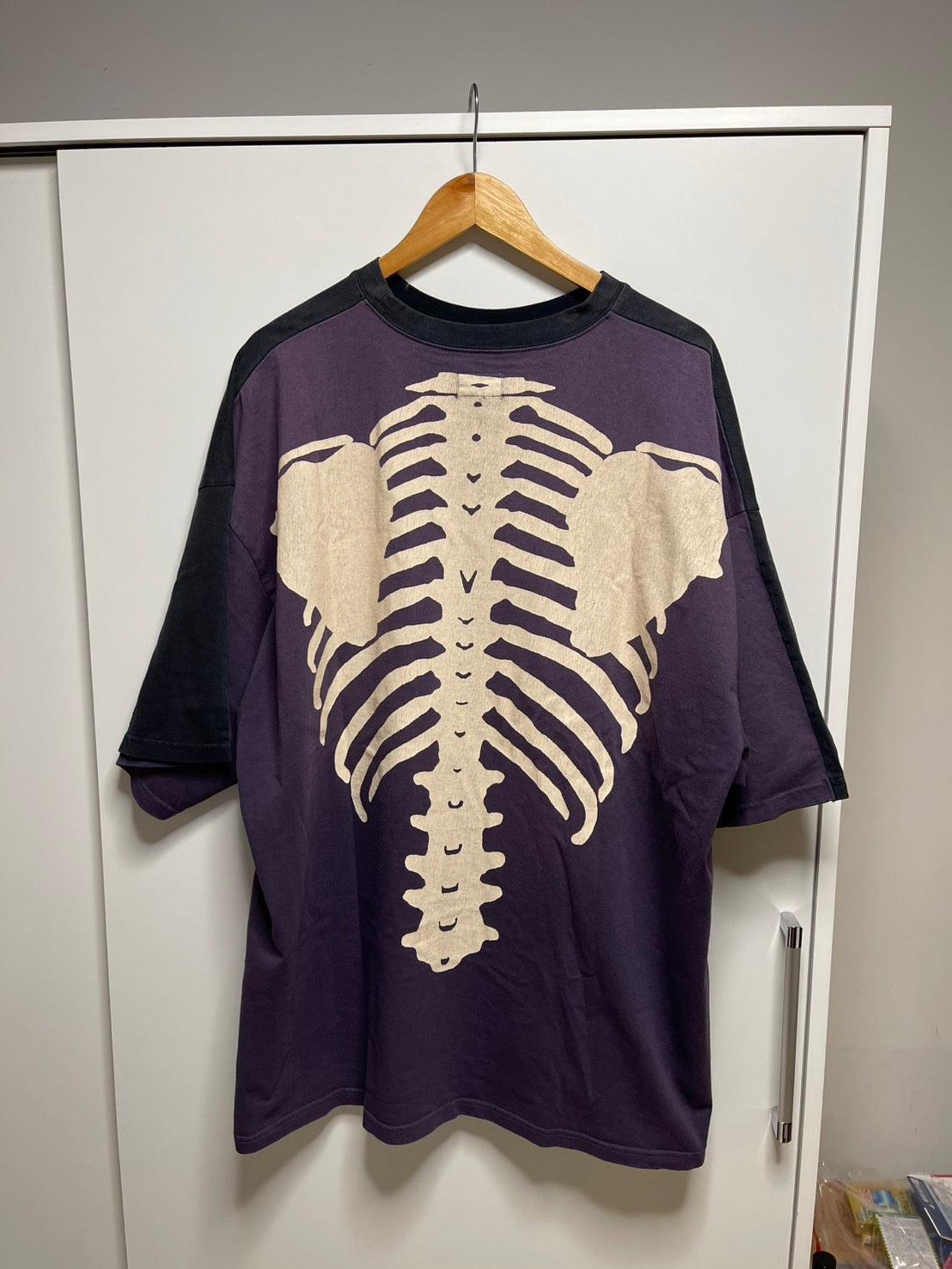 Kapital 2 Tone Big Pocket Bone T-Shirt 短袖 黑紫 EK-1446SCBLP 全新《連線優惠》