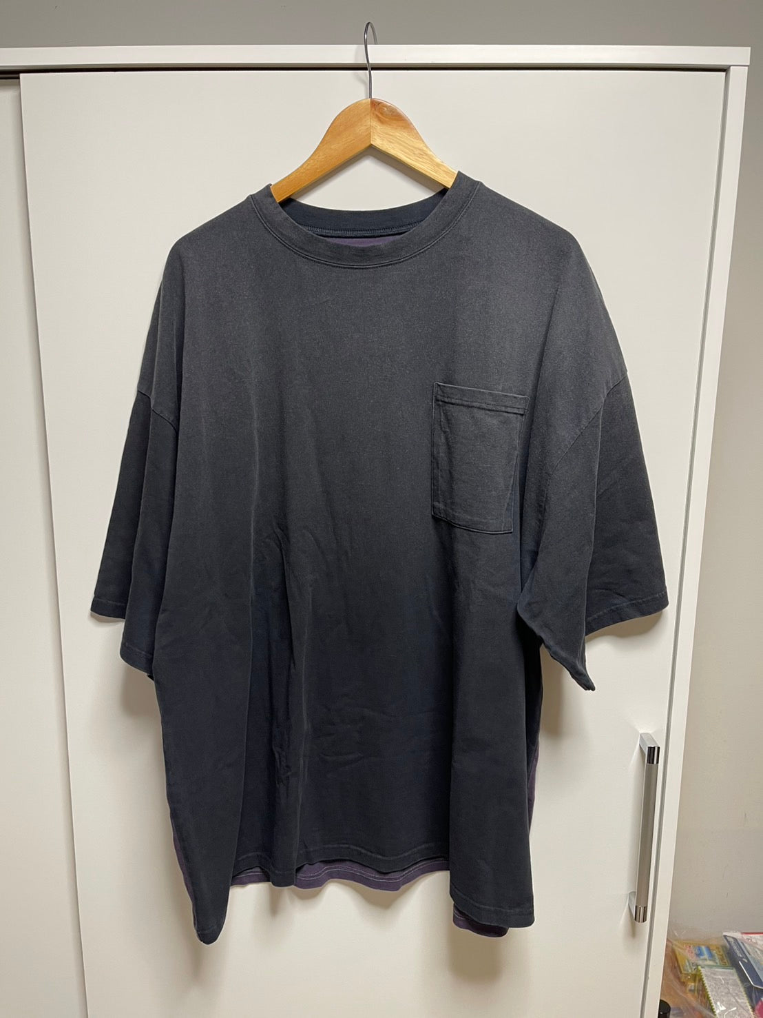 Kapital 2 Tone Big Pocket Bone T-Shirt 短袖 黑紫 EK-1446SCBLP 全新《連線優惠》