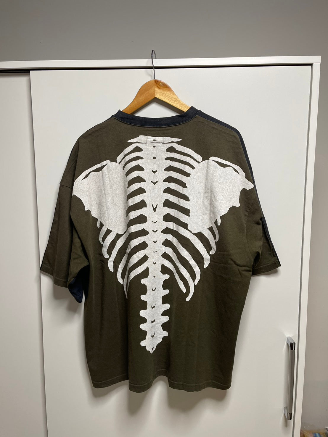 Kapital 2 Tone Big Pocket Bone T-Shirt 短袖 黑綠 EK-1446SCBKK 全新《連線優惠》