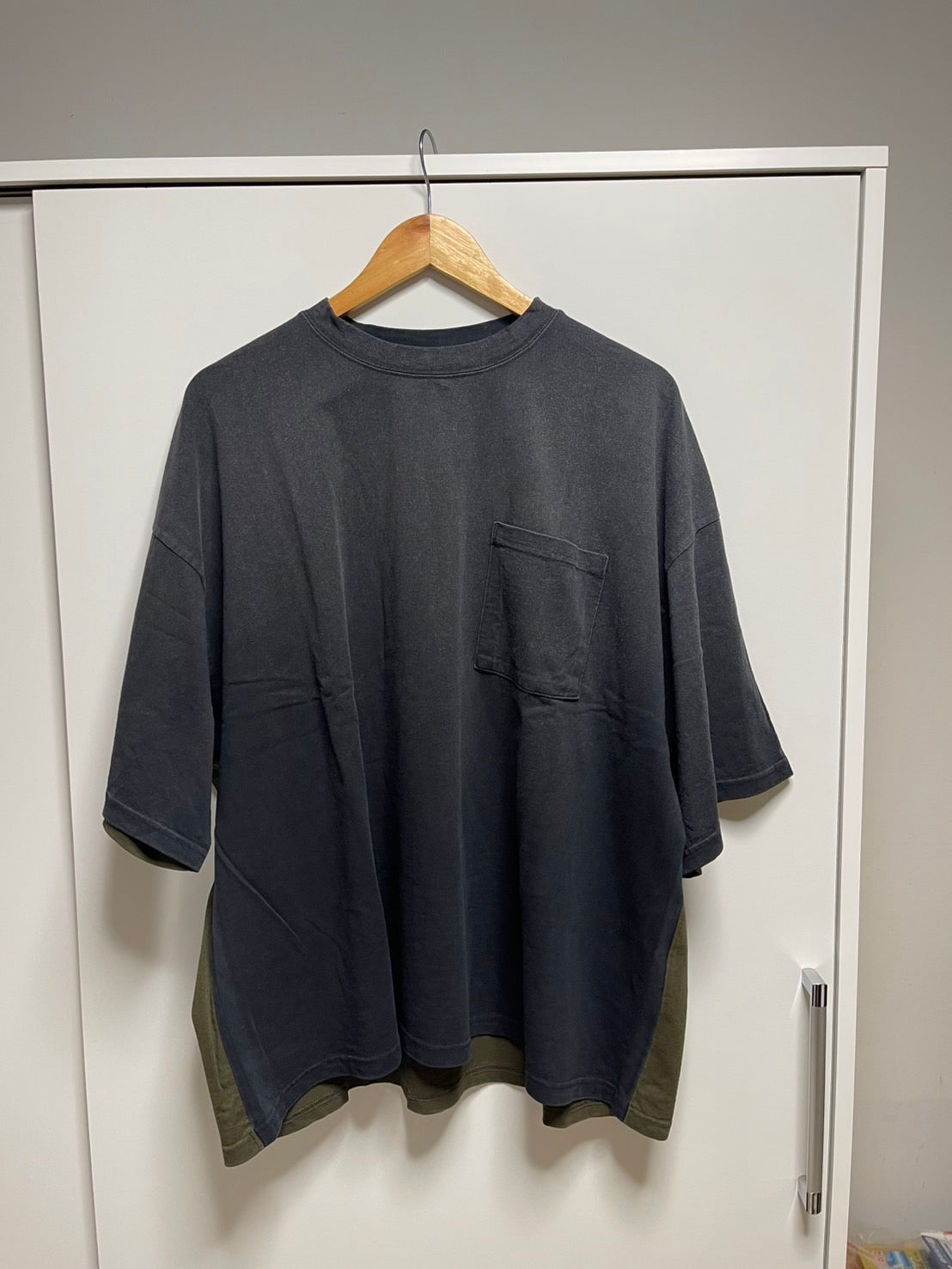 Kapital 2 Tone Big Pocket Bone T-Shirt 短袖 黑綠 EK-1446SCBKK 全新《連線優惠》