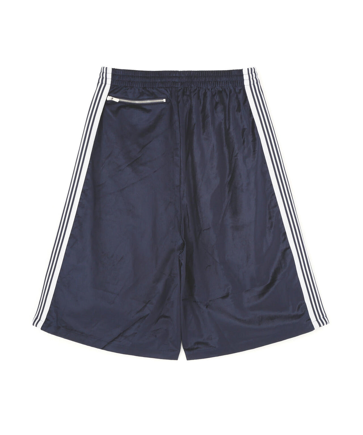 Needles 別注款 H.D.Track Shorts - C/PE Velour NAVY 天鵝絨材質