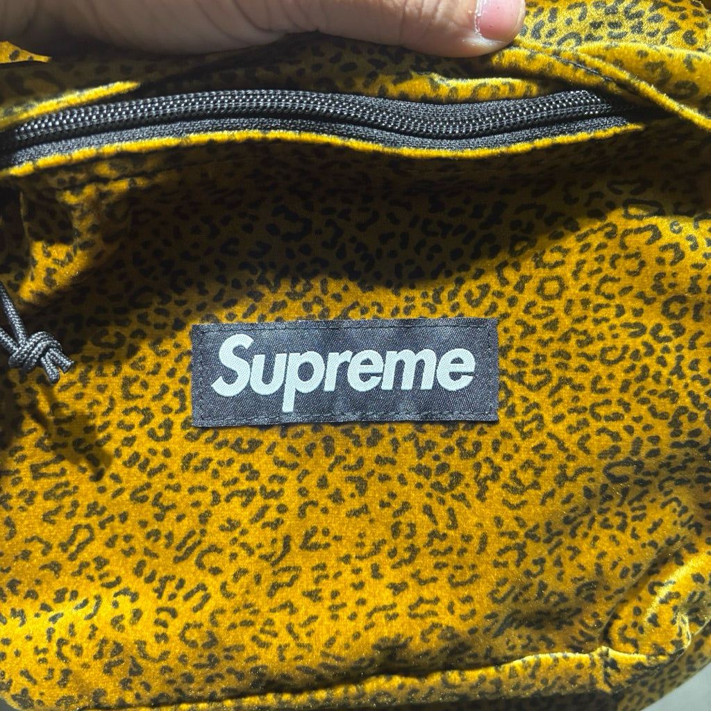 Supreme Velvet Leopard Backpack 後背包 全新 豹紋 天鵝絨