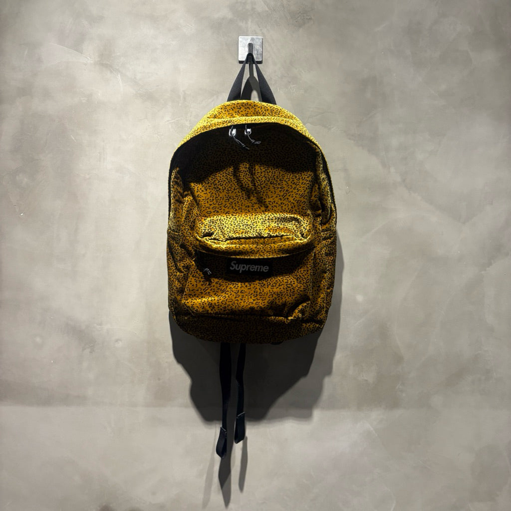 Supreme Velvet Leopard Backpack 後背包 全新 豹紋 天鵝絨